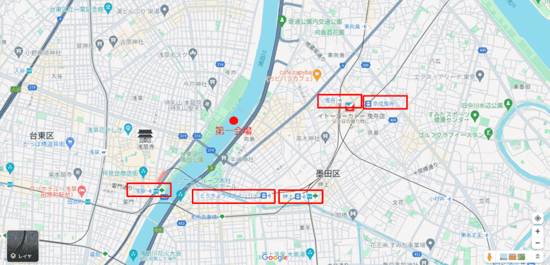 隅田川花火大会 第一会場
